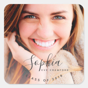 STICKER CARRÉ NOM DE MANUSCRIT