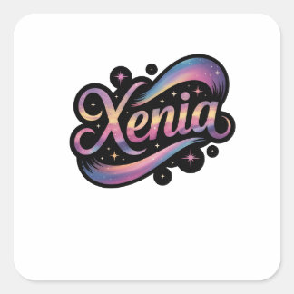 Sticker Carré nom xenia