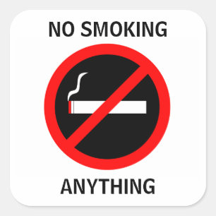 STICKER CARRÉ NON-FUMEURS QUELQUE CHOSE
