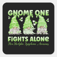 Non Hodgkin Lymphoma Cancer Lime Ribbon Gnome