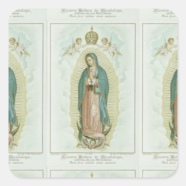 Sticker Carré Notre Dame de la Guadalupe (Devant)