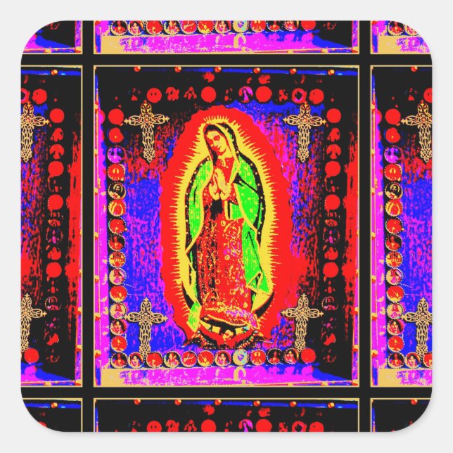 Sticker Carré Notre Dame de la Guadalupe (Devant)