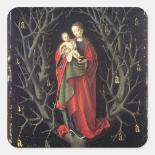Sticker Carré Notre Madame de l'arbre sec c.1450 (huile sur le