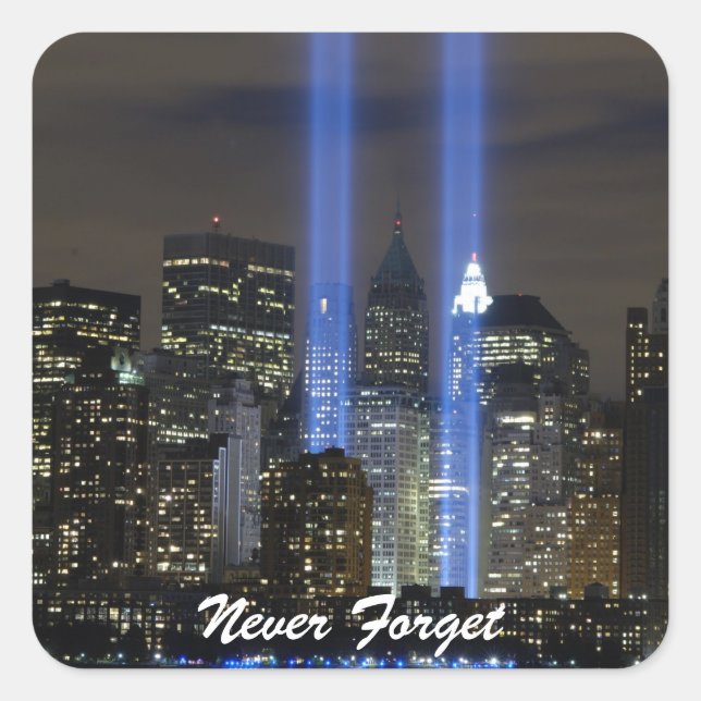 Sticker Carré N'oubliez jamais (Devant)