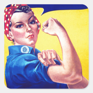 Sticker Carré Nous pouvons le faire Rosie le rivoir