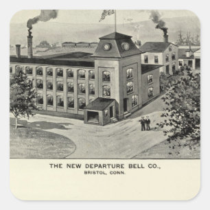 Sticker Carré Nouveau départ Bell Co, couverts Co de Miller Bro