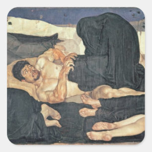Sticker Carré Nuit, 1890 (huile sur la toile)