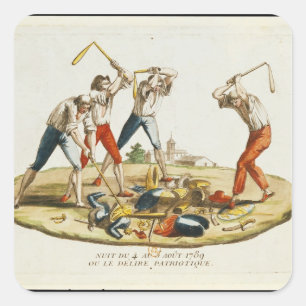 Sticker Carré Nuit du délire patriotique