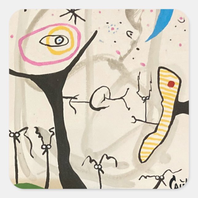 STICKER CARRÉ NUIT STARRY (Devant)