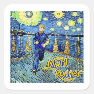 Sticker Carré Nuit Starry Starry