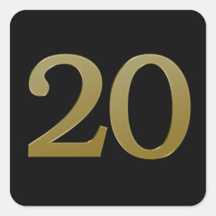 Sticker Carré numéro 20