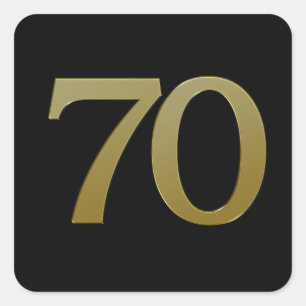 Sticker Carré numéro 70