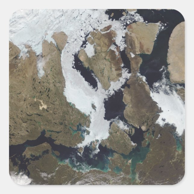 Sticker Carré Nunavut, Canada (Devant)