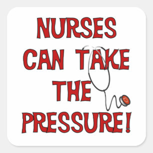 Sticker Carré Nurses Can