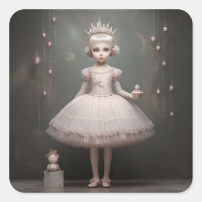 Sticker Carré Nutcracker Ballet Fashion-Sugar Plum Fairy (Devant)
