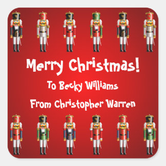 Sticker Carré Nutty Nutcracker Toy Soldiers Army Cartoon