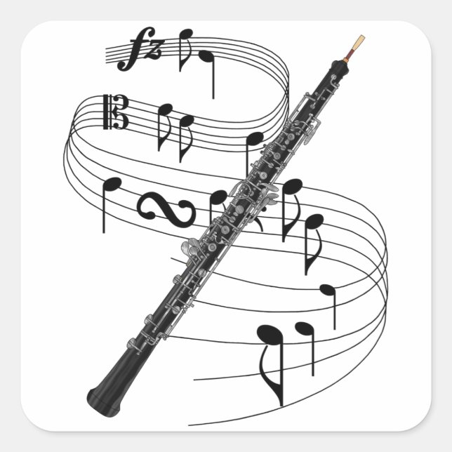 Sticker Carré Oboe (Devant)