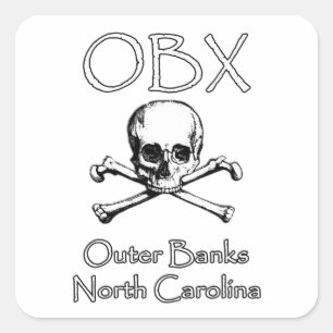 Sticker Carré OBX - Banques extérieures Caroline du Nord