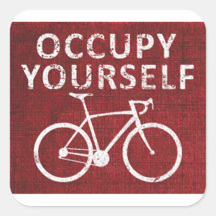 Sticker Carré Occupe-toi de toi