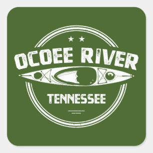 Sticker Carré Ocoee River, Tennessee