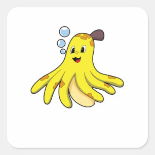 Sticker Carré Octopus