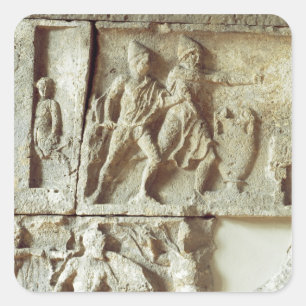 Sticker Carré Odysseus découvre les prétendants de sa femme