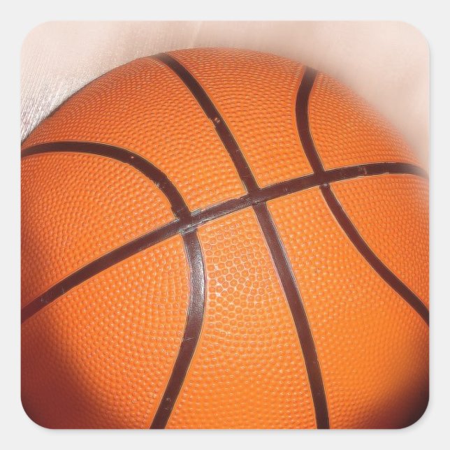 Sticker Carré Oeuvre de basket-ball (Devant)