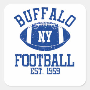 Sticker Carré Offre-cadeau du fan de football de Buffalo