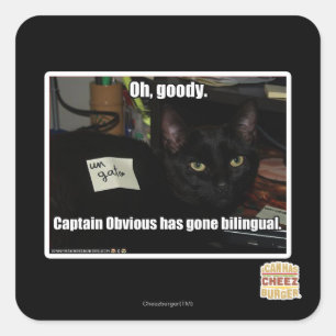 Sticker Carré Oh, mon dieu.