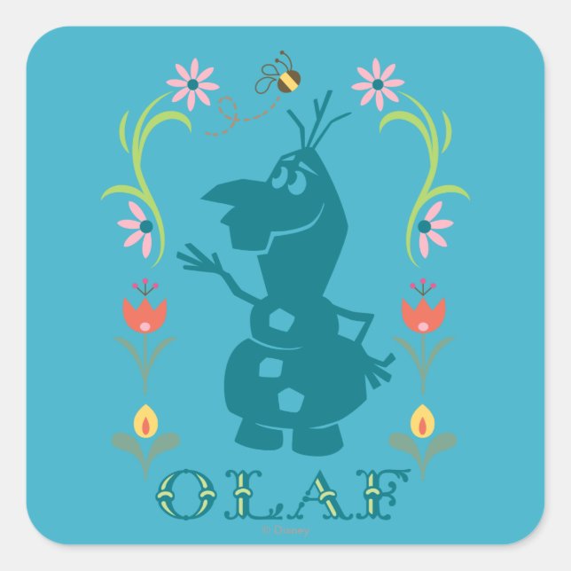Sticker Carré Olaf | Fièvre d'été (Devant)