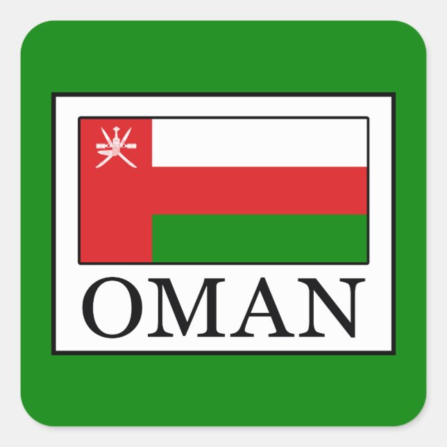 Sticker Carré Oman (Devant)