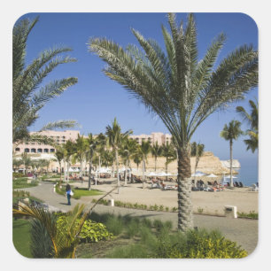 Sticker Carré Oman, Mascate, Al, Jissah. Shangri, La Barr Al,