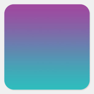 Sticker Carré Ombre pourpre et Turquoise
