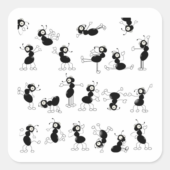 Sticker Carré On peut danser (Devant)