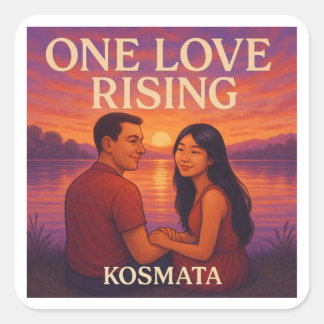 Sticker Carré One Love Rising - Aufkleber