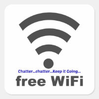 Onomatopoeia mot bavardage pensée WiFi