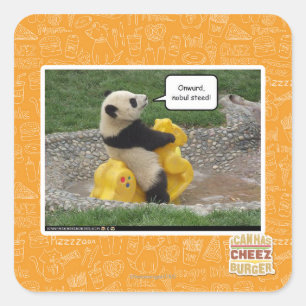 Sticker Carré Onwurd, coursier de nobul !