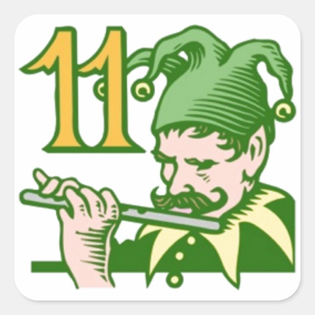 Sticker Carré Onze tuyères (Devant)