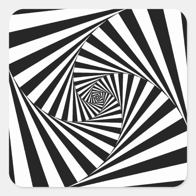 Sticker Carré OP art #4 at Emporio Moffa (Devant)