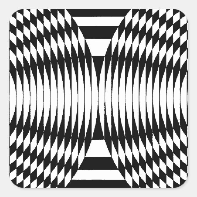 Sticker Carré OP -Art #5 à Emporio Moffa (Devant)