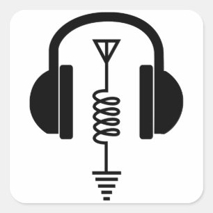 Sticker Carré Opérateur radio Ham