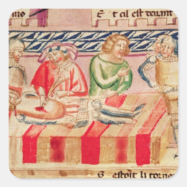 Sticker Carré Opération sur un soldat blessé (Devant)