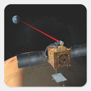 Sticker Carré Orbiter de télécommunications Mars