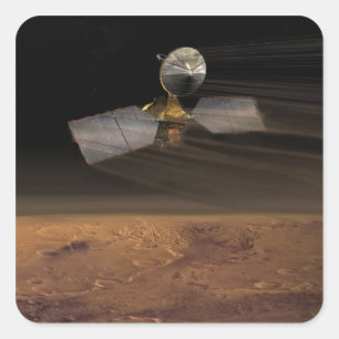 Sticker Carré Orbiteur de reconnaissance Mars 3
