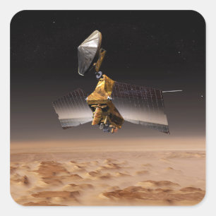 Sticker Carré Orbiteur de reconnaissance Mars 4