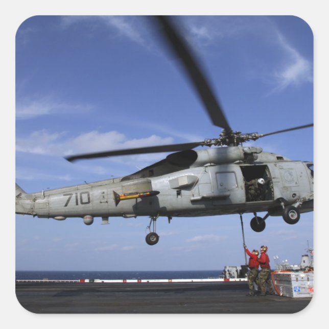 Sticker Carré Ordnancemet connecter les câbles de transport (Devant)