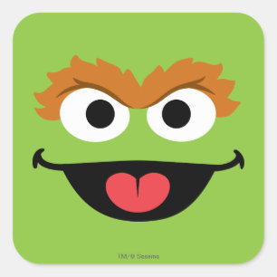 Sticker Carré Oscar Face Art