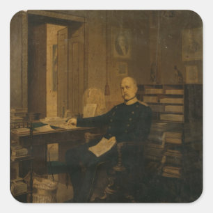 Sticker Carré Otto von Bismarck dans son étude