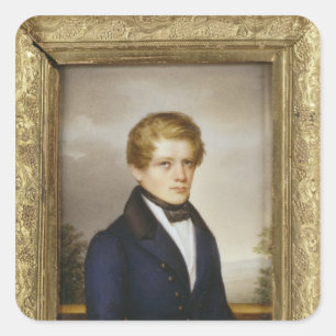 Sticker Carré Otto von Bismarck, étudiant, 1833