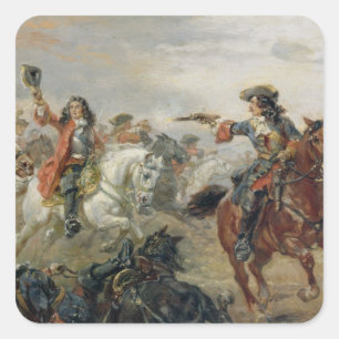 Sticker Carré Oudenaarde - A Cavalry Skirmish